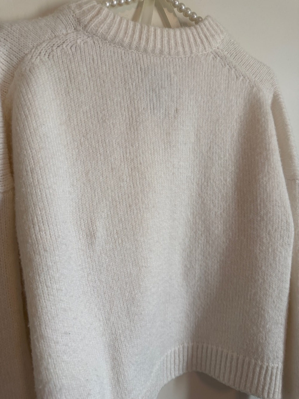 Abercrombie & Fitch Ivory/cream Crewneck Sweater - Picture 8 of 9
